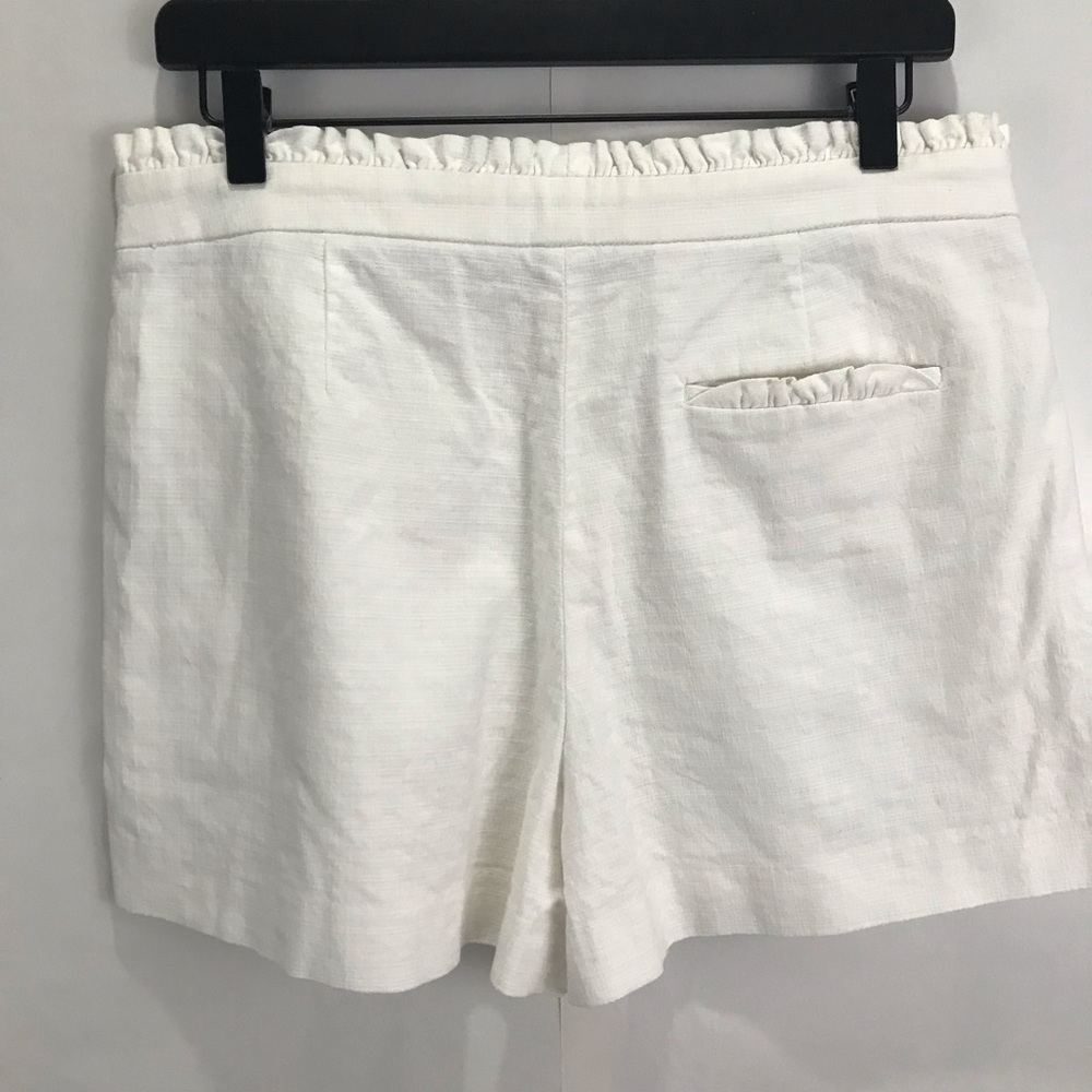 J.Crew Ruffle white shorts - Picture 4 of 6